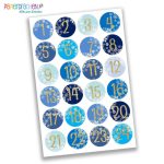 Adventskalender Zahlenaufkleber 26