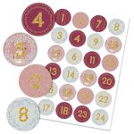 Adventskalender Zahlenaufkleber 46
