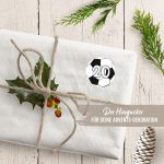 24 Adventskalender Zahlenaufkleber - Design 47 - Fussbälle – Bild 3