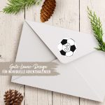 24 Adventskalender Zahlenaufkleber - Design 47 - Fussbälle – Bild 7