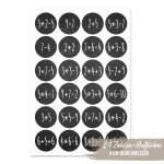 24 Adventskalender Zahlenaufkleber – Rechenaufgaben  Nr68 – Bild 2