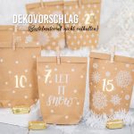 24 Adventskalender Zahlenaufkleber – gold Nr70 – Bild 3