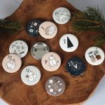 24 Adventskalender-Zahlen auf Buttons 35mm – Rosa-blau – Bild 6