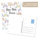 Postkarte mit Button – Regenbogen – Bild 2