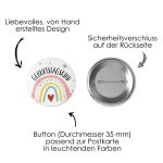 Postkarte mit Button – Regenbogen – Bild 3