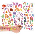 Metallic Tattoos - Einhorn & Regenbogen