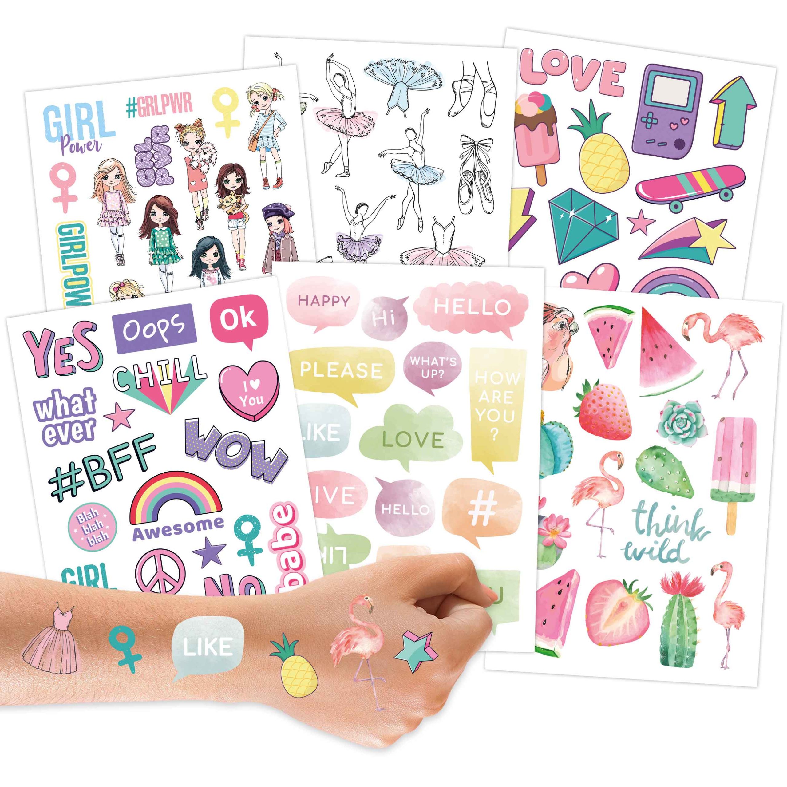 005-002-004-1 Metallic Tattoos - Pop Art – Bild 1