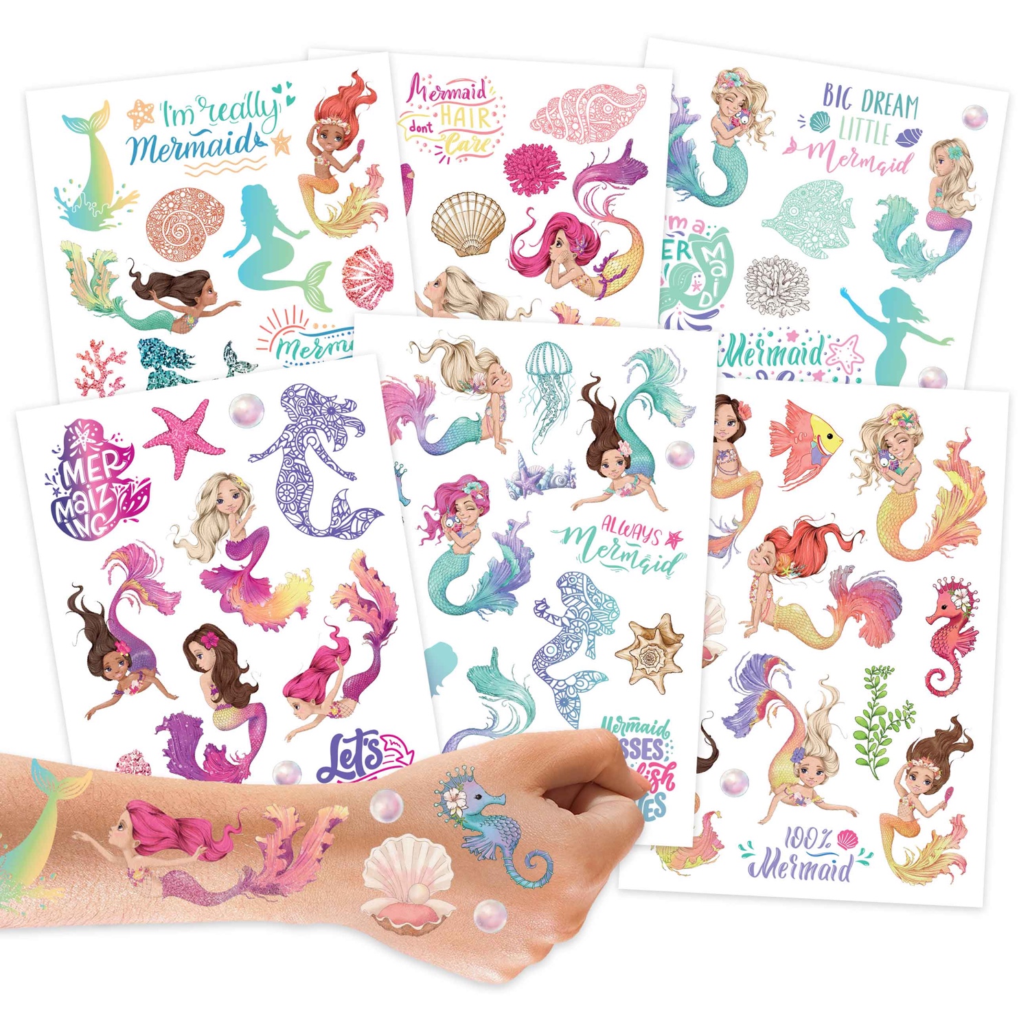 005-002-010-1 Metallic Tattoos – Meerjungfrauen – Bild 1