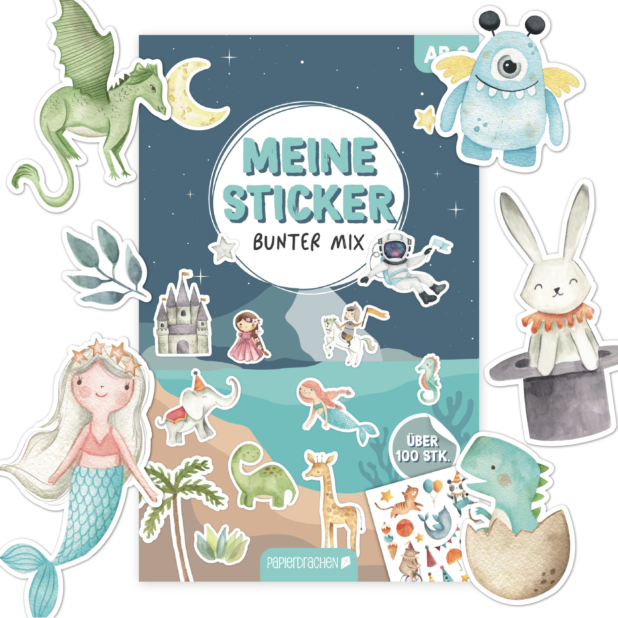 007-001-002_001 Stickerblock Bunter Mix – Bild 1