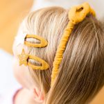 Musselin Haar-Accessoires Set – Senfgelb – Bild 2