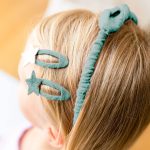 Musselin Haar-Accessoires Set – Petrol – Bild 2