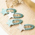 Musselin Haar-Accessoires Set – Petrol – Bild 6