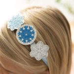 Haarschmuck Set – Haarreif mit Patches – Eisprinzessin – Bild 3