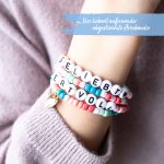 4 Perlenarmbänder – GELIEBT und WERTVOLL – Bild 2