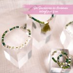 4 Perlenarmbänder – BE HAPPY und STAY STRONG – Bild 4