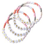 4 Perlenarmbänder Brautjunfer – TEAM