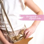 Kinderhandtasche – Stern Gold glitter – Bild 4