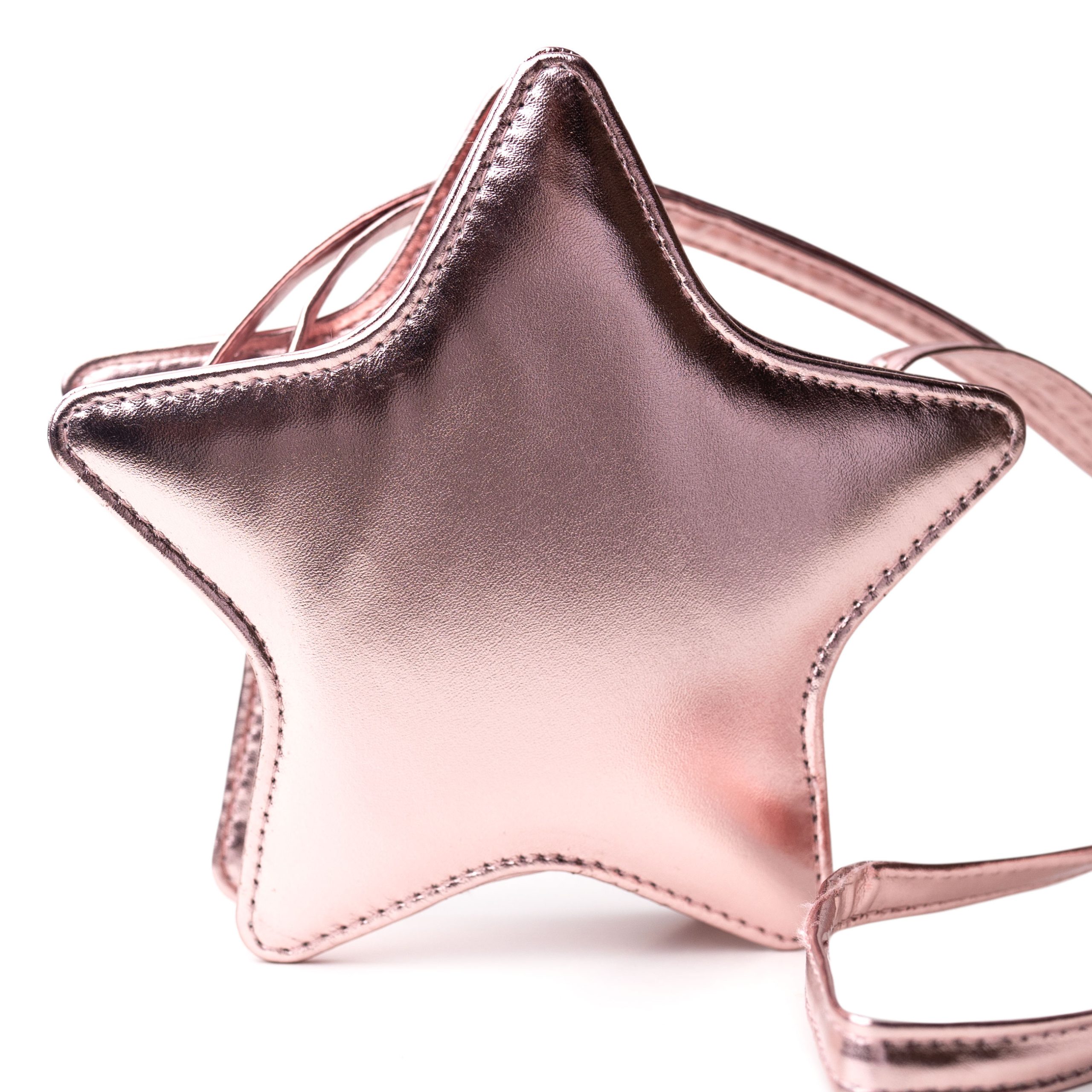 016-001-005_001 Kinderhandtasche – Stern Roségold – Bild 1