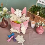 Osternest mit Hasenohren Musselin Rosa Set 01 – Bild 6