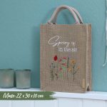 Jutetasche Hello Spring – Bild 2