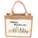 Jutetasche Frühlingswiese Set 01