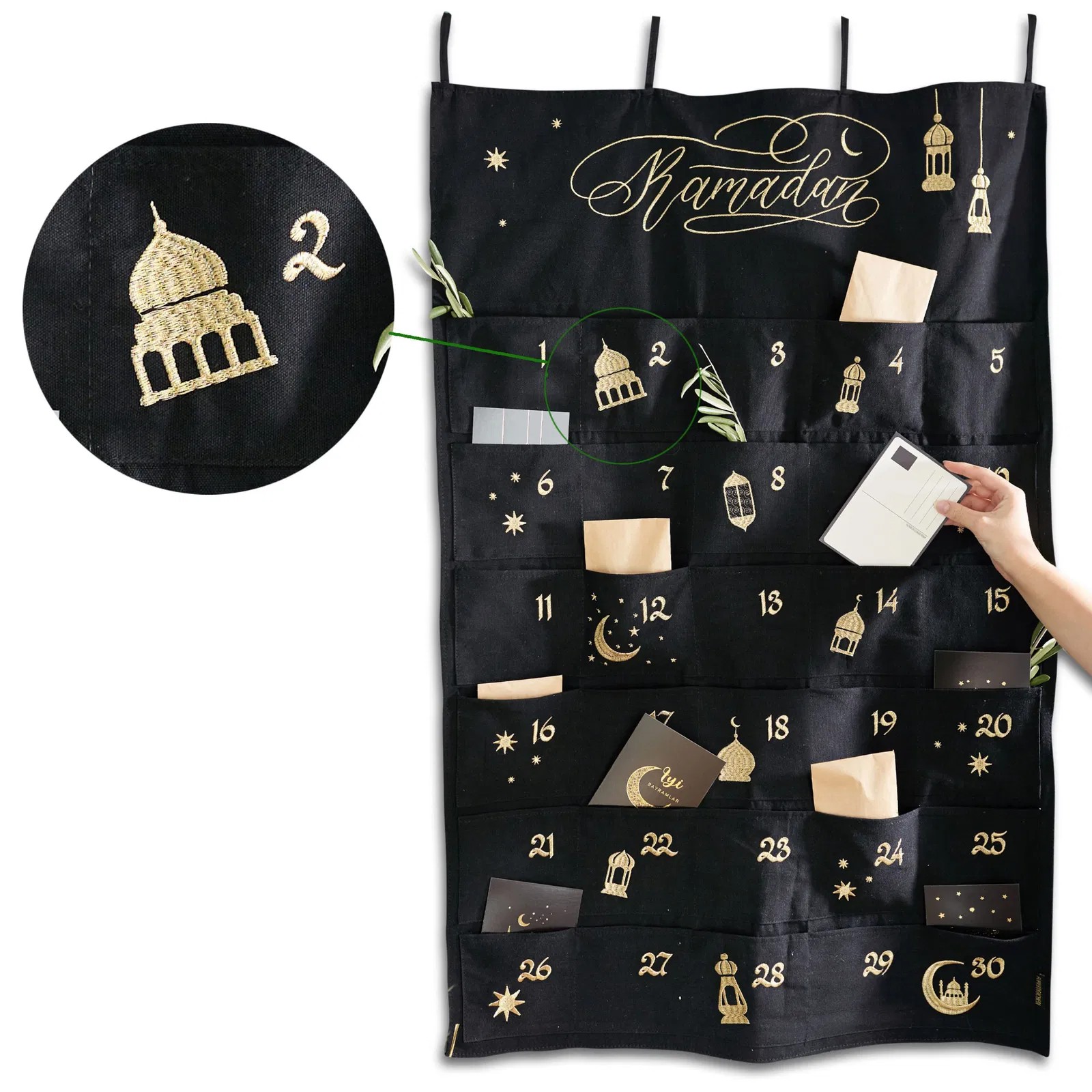 070-003-006_1 Ramadan Wandkalender – schwarz – Bild 1
