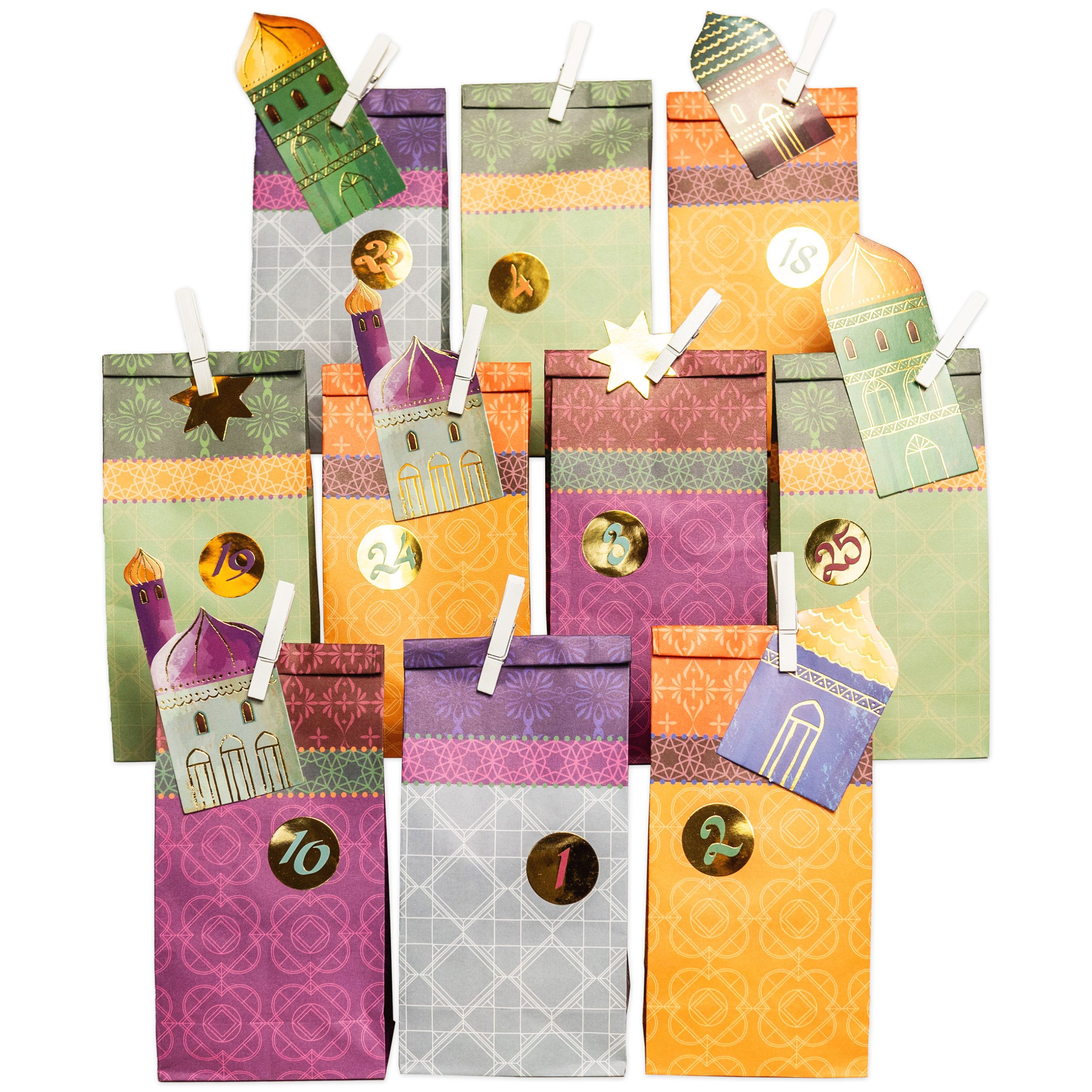 070-004-004-1 Ramadan Kalender – lila – gold – Bild 1