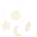 12 Holz Anhänger für Ramadan