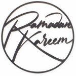Ramadan Holzring schwarz – Dekoration