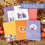 6 Ramadan Klappkarten Colourful goldfoliert – Bild 3