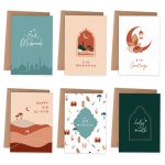 6 Ramadan Klappkarten Boho