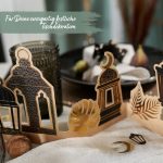 Ramadan Tischgirlande & Konfetti – Laternen schwarz gold – Bild 5