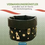 Ramadan Brotkorb schwarz – gold bestickt – Bild 5