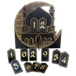 Ramadan Countdown Holz – schwarz