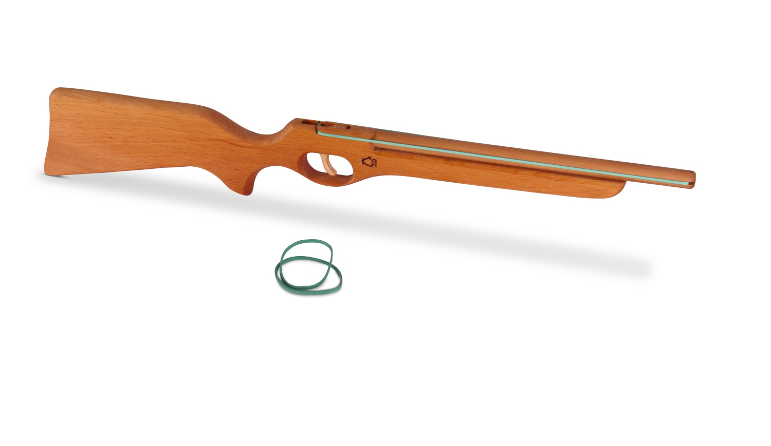 1221-1 Kinder-Gewehr m Funktion, Erle geölt (schiesst Gummis) – Bild 1