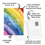 12 Glückwunschkarten zum Geburtstag – Regenbogenmotiv – Bild 3