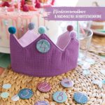 Geburtstagskrone Musselin - Lila – Bild 3