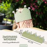 Musselinkrone mit goldenen Akzenten – Mint – Bild 3