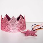 Glitzerkrone und Zauberstab - Pink - Set 1 – Bild 2