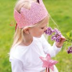 Glitzerkrone und Zauberstab - Pink - Set 1 – Bild 3