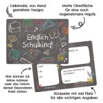 Einschulung Einladungskarten Set 4 Tafel – Bild 2