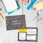 Einschulung Einladungskarten Set 4 Tafel – Bild 3