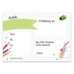 Einschulung Einladungskarten Set 6 Wasserfarben – Bild 4