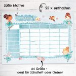 Stundenplan Block DIN A4 – Ballerina – Bild 2