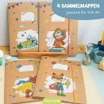 4 Mappen mit Gummiband A4 Superhelden Tiere - Set 14 – Bild 2