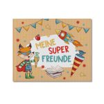 Freundebuch Schule Superhelden Tiere - Set 07