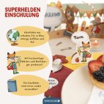 Besteckhalter Schule Filz 4 Stk Superhelden Tiere - Set 03 – Bild 4