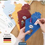 Besteckhalter Schule Filz 4 Stk Superhelden Tiere - Set 03 – Bild 5