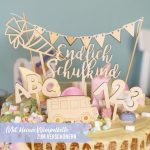 Holzkuchenstecker Schule mit Gravur (Pappelholz) - Set 1 – Bild 5