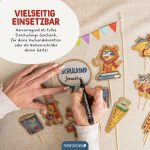 Kuchenstecker Schule Superhelden Tiere - Set 4 – Bild 5